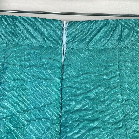 STOGOVA Teal Pleated A Line Skirt - Picture 5 of 6